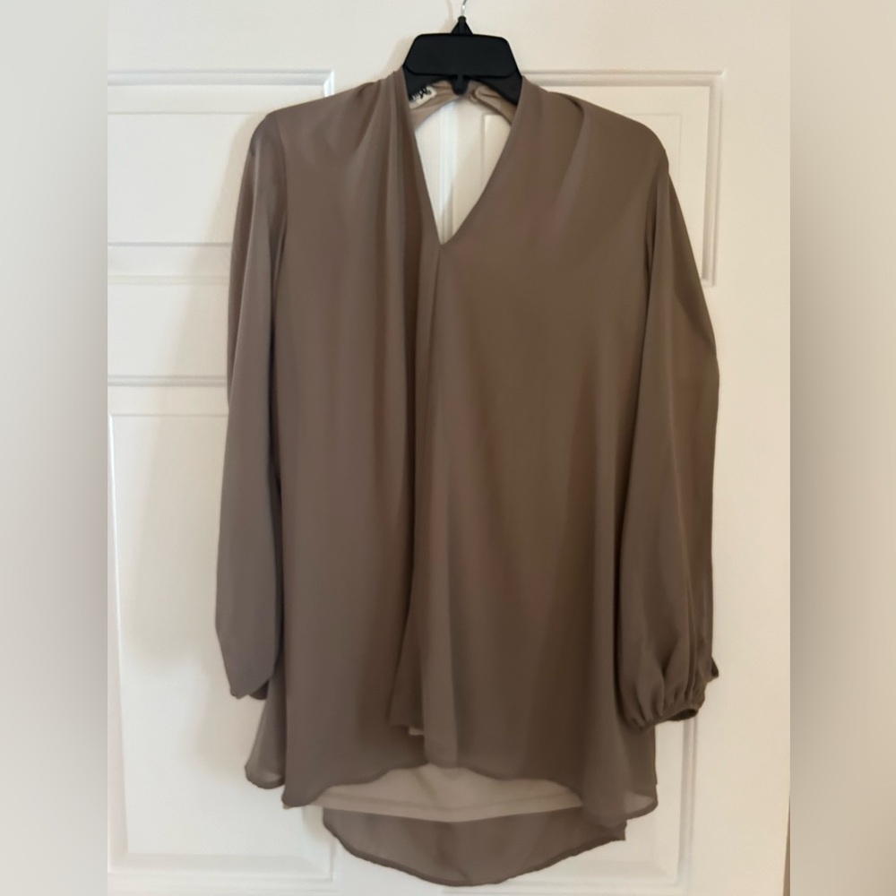 Show Me Your Mumu dress!  Soft brown shade.
